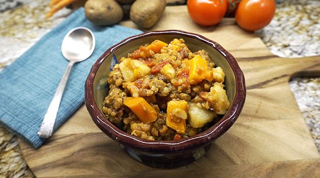 Laura Theodore’s Root Veggie and Lentil Trio Stew