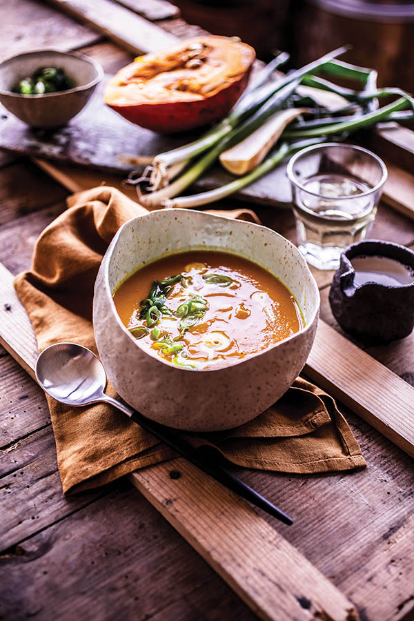 Sweet Winter Squash Bisque from Back to the Cutting Board by Christina Pirello