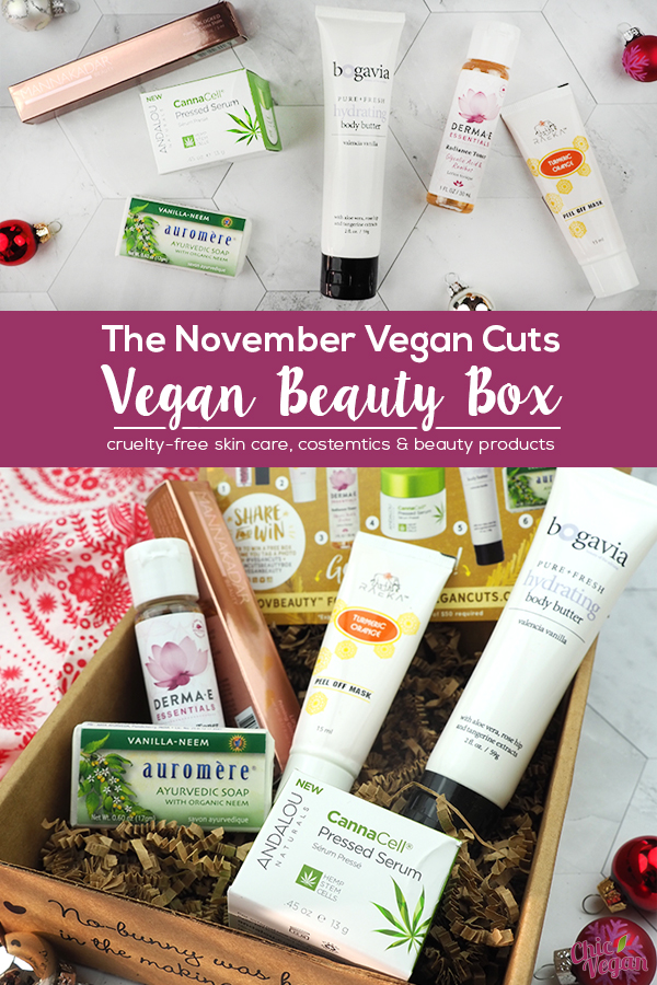 Vegan Cuts Vegan Beauty Box was full of vegan and cruelty-free cosmetics and skin care products/