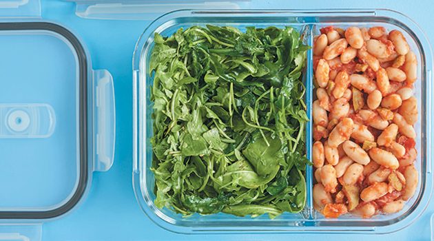 Mediterranean Beans with Greens from Vegan Meal Prep