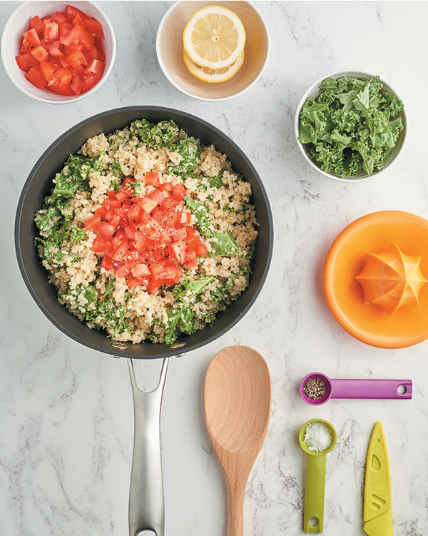 Quinoa and Kale Bowl from Vegan Meal Prep by JL Fields
