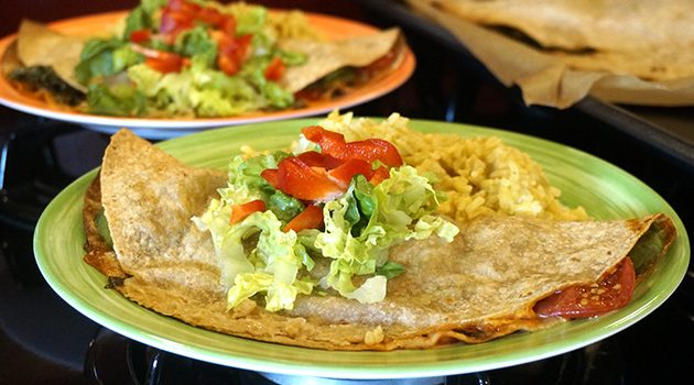 Jazzy Vegetarian’s Healthy, Hearty Avocado Quesadillas
