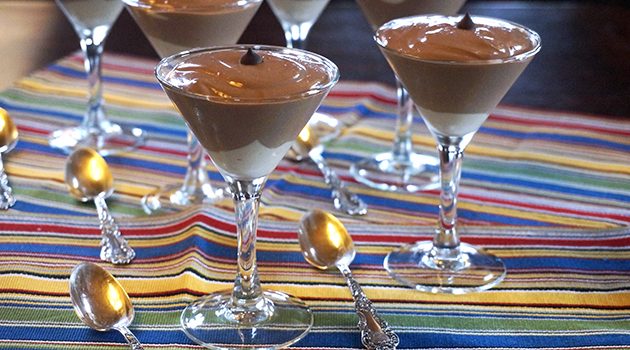Jazzy Vegetarian’s Vanilla Cream-Chocolate Pudding Parfaits