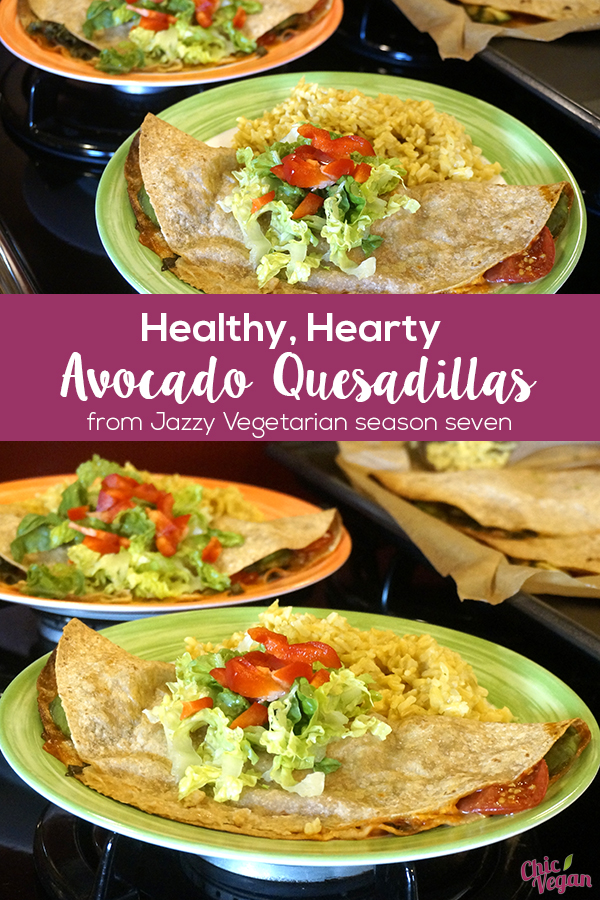 These satisfying vegan avocado quesadillas from Jazzy Vegetarian make a hearty offering for a filling lunch or light supper.