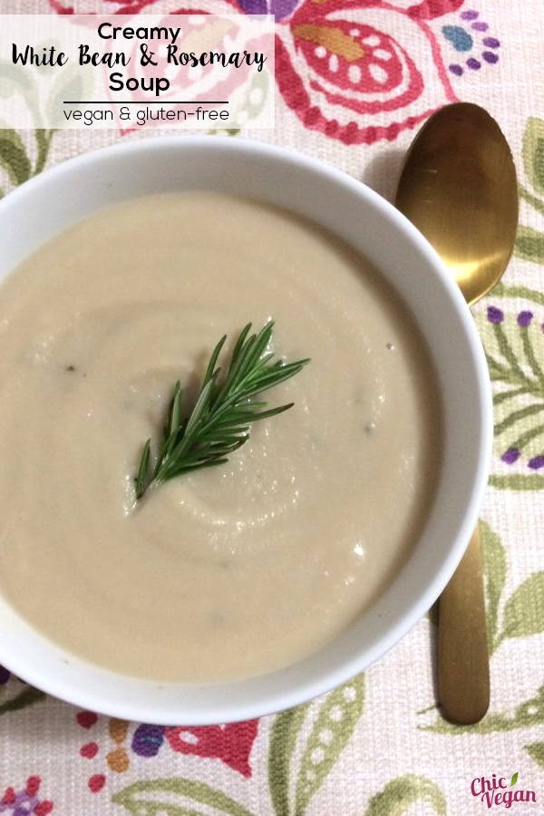 This Creamy White Bean Soup is an incredibly delicious soup, and just one of the many ways you can use culinary nutrition to give your brain a little extra power. It's vegan and gluten-free.