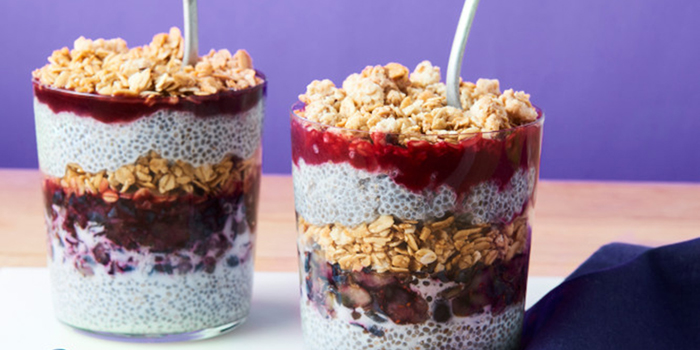 Make-Ahead Chia Pudding Parfaits from College Vegan