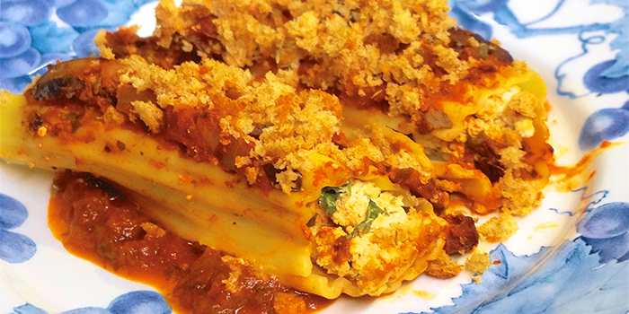 Laura Theodore's Vegan Stuffed Manicotti