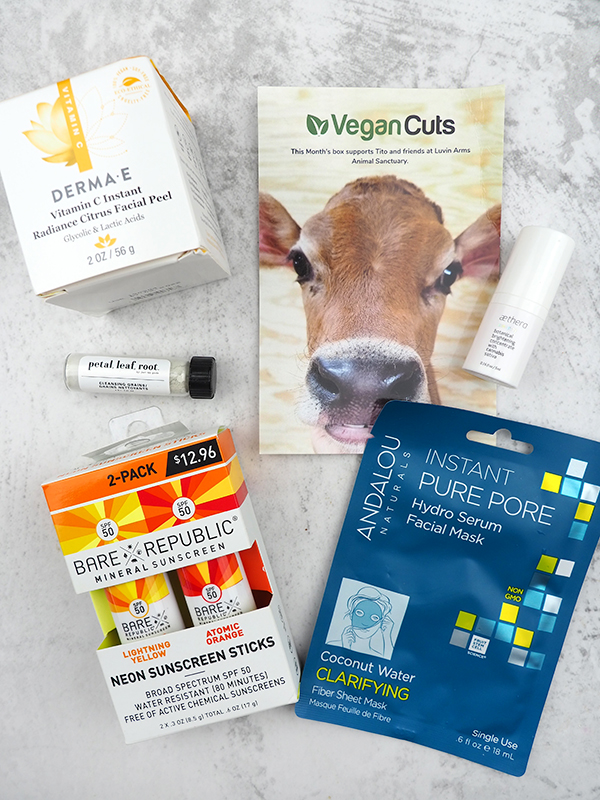 June Vegan Cuts Vegan Beauty Box Contents