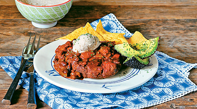 Three Bean Chili Burger from The Best Veggie Burgers on the Planet!