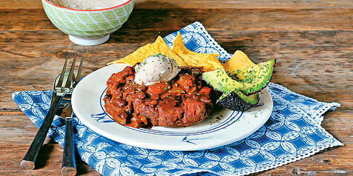 3 Bean Chili Burger