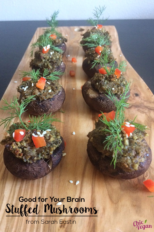 Good for Your Brain Stuffed Mushrooms are loaded with ingredients for a healthy brain. They're vegan and gluten-free