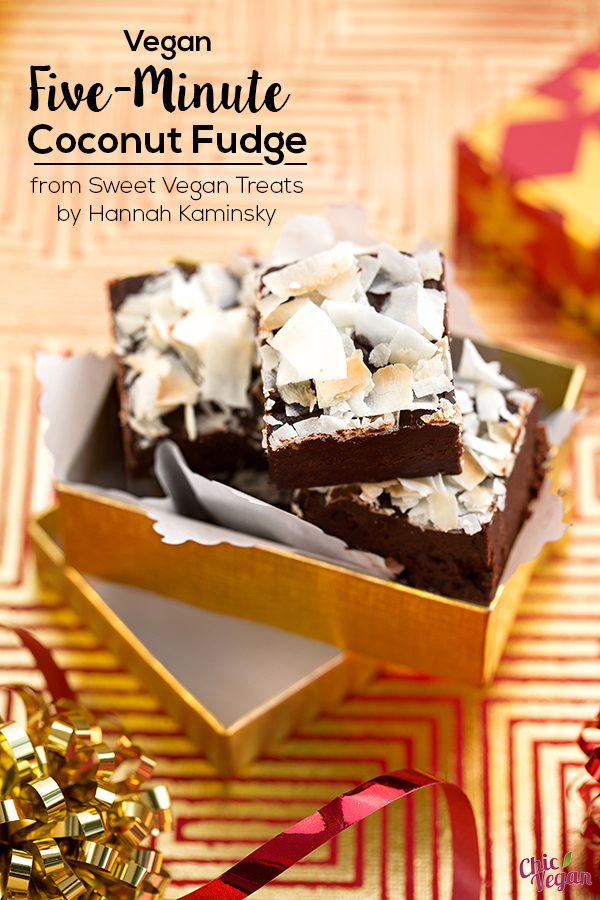 Five-Minute Coconut Fudge from Sweet Vegan Treats by Hannah Kaminsky