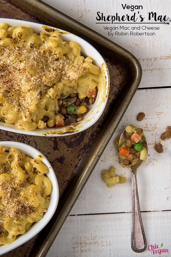 If you enjoy both vegan shepherd’s pie and nondairy mac and cheese, chances are you’ll love this nontraditional union of the two in one delicious casserole. Shepherd's Mac from Vegan Mac and Cheese by Robin Robertson is the ultimate cold weather comfort food.