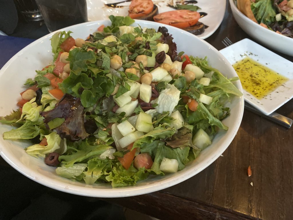 Mediterranean salad at Tuscan in Lake Geneva