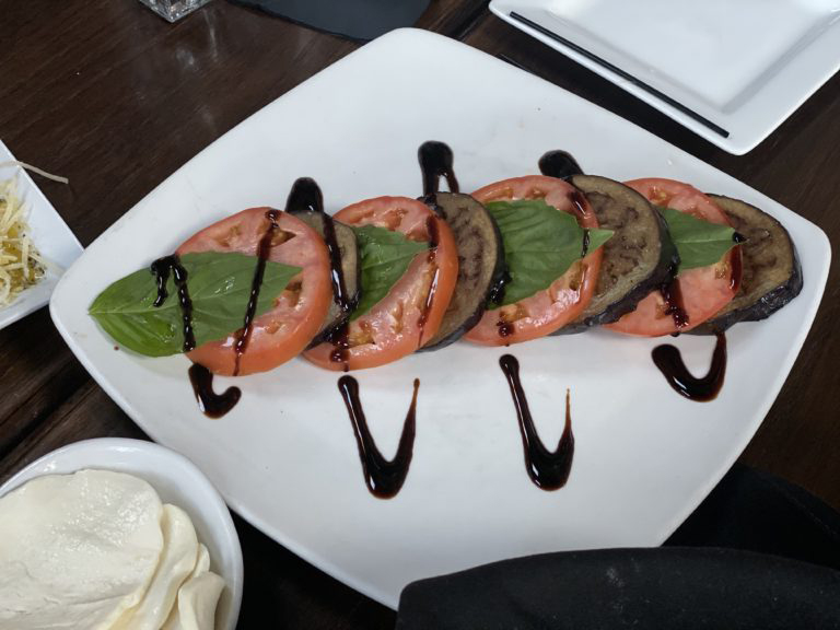 Eggplant caprese at Tuscan
