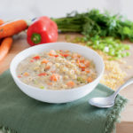 Creamy Vegetable Noodle Soup from the Meatless Monday Family Cookbook by Jenn Sebestyen