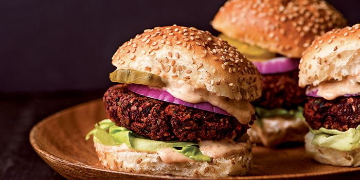 The Beet Burger from Wait, That's Vegan?! by Lisa Dawn Angerame