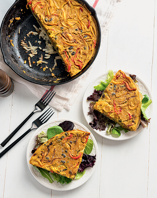 vegan Hash Brown-Crusted Frittata fromVegan Yack Attacks Plant-Based Meal Prep! by Jackie Sobon