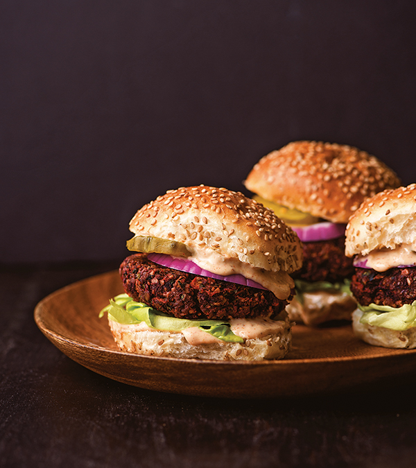 The Beet Burger from Wait, That's Vegan?! by Lisa Dawn Angerame